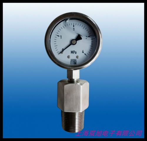 100mm全不銹鋼負(fù)0.1mpa防腐蝕耐高溫隔膜式真空表 真空負(fù)壓表
